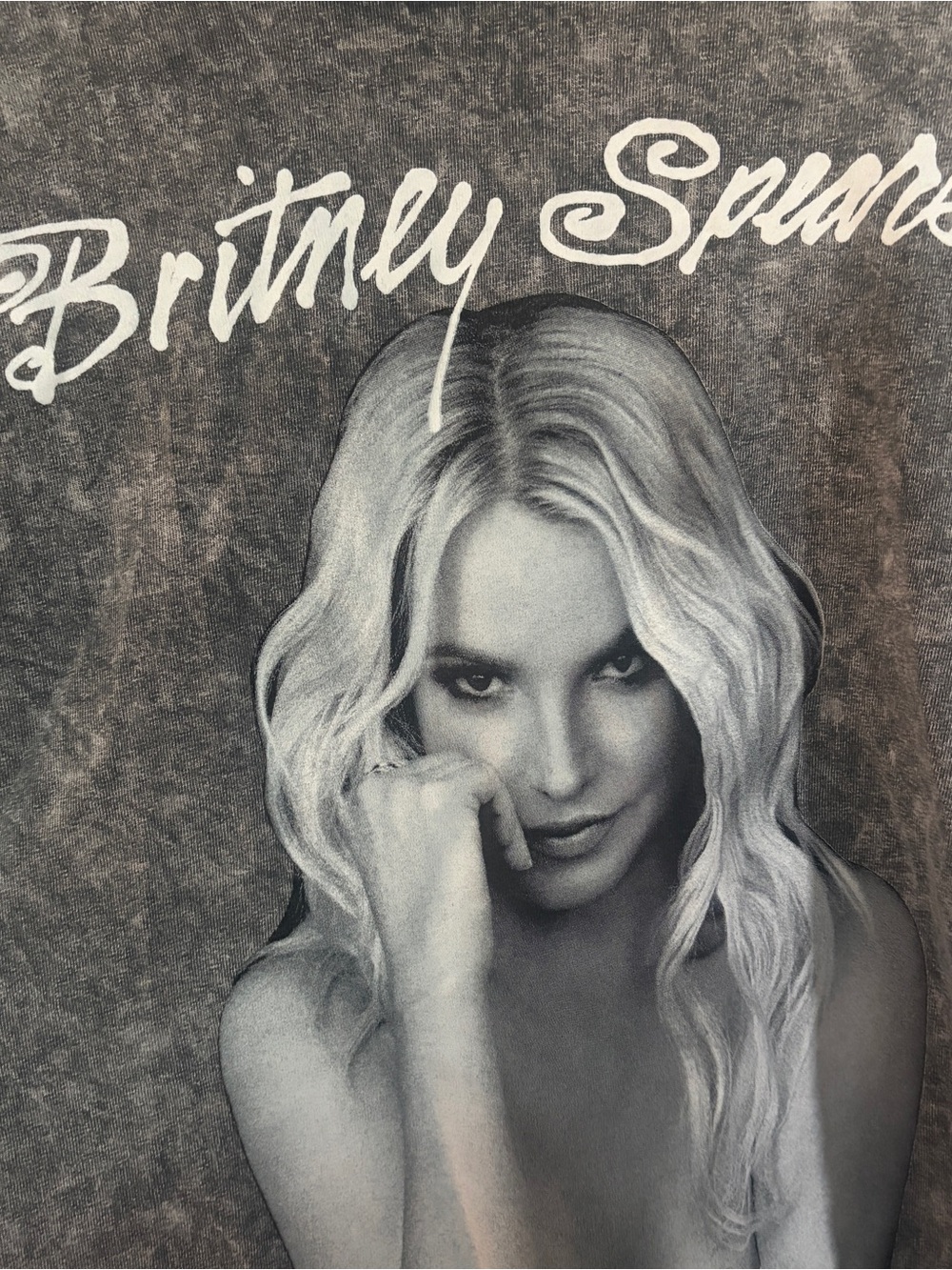 Washed Black Graphic Short Sleeve Tee - Britney Spears - Picture 2 of 4